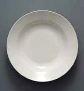 24cm Deep Off-White Porcelain Plate